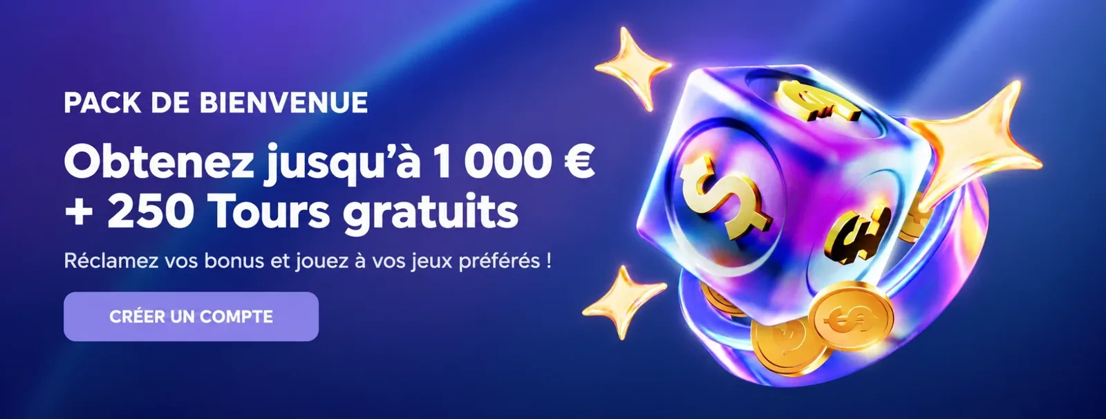 Pack de bienvenue Shiny Wilds : jusqu'à 1 000 € et 250 tours gratuits